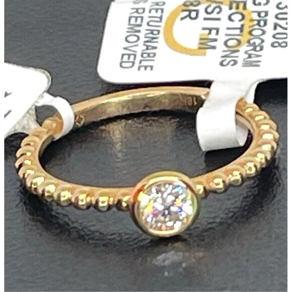 De Beers Forevermark Natural Diamond Solid 18K Rose Gold Ring (1/4 ct.) SZ 7 NWT - Picture 13 of 16